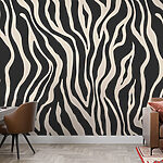 Fotobehang Zebrastrepenpatroon te zien.