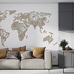 Fotobehang Kaart van de wereld