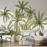 Fotobehang Giraffe in de jungle