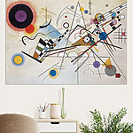 Canvas Schilderijen Kleurrijke abstracte geometrie en lijnen