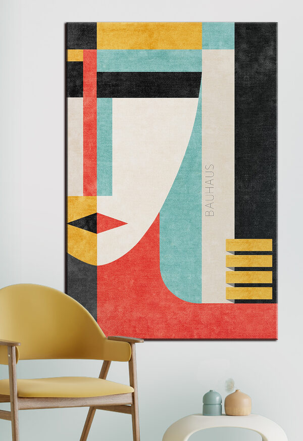 Abstracte Bauhaus geometrische ontwerpposter Canvas Schilderijen Abstracte Bauhaus geometrische ontwerpposter