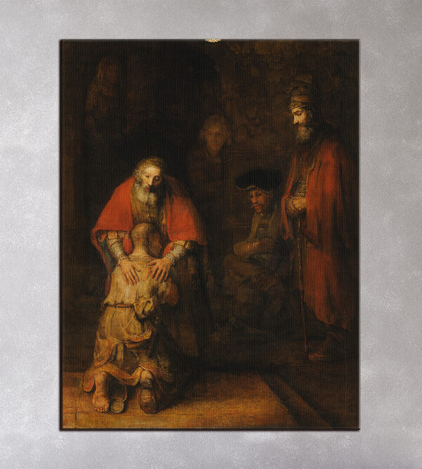 Schilderij van een groep mannen Canvas Schilderijen Schilderij van een groep mannen