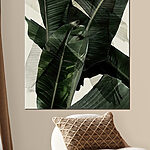 Canvas Schilderijen Abstracte lagen groene bladeren