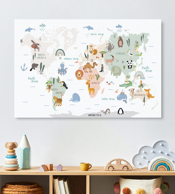 Spotprent van een kameel Canvas Schilderijen Spotprent van een kameel