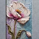 Canvas Schilderijen Schilderij van een bloem