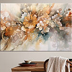 Canvas Schilderijen Bloemen aquarel die in harmonie samensmelten