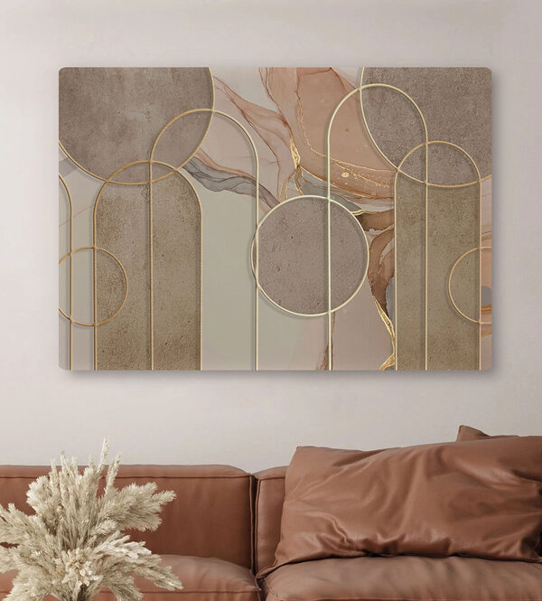 Canvas Schilderijen Canvas Schilderijen Abstract geometrisch patroon met cirkels (Artikelnummer: s34773)