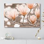 Canvas Schilderijen Bloeiende magnolia bloemen in de lente
