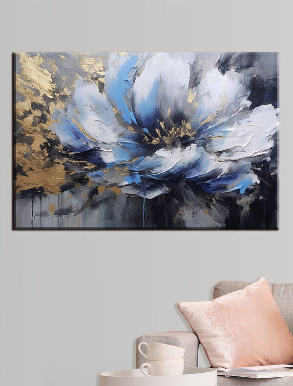 Schilderij van een bloem Canvas Schilderijen Schilderij van een bloem