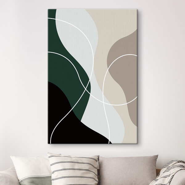 Grijze en witte achtergrond Canvas Schilderijen Grijze en witte achtergrond