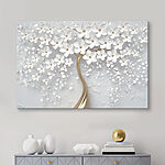 Canvas Schilderijen Elegant bloemenontwerp met delicate bloemblaadjes