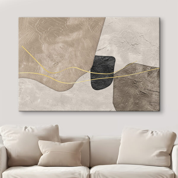 Abstracte texturen met golvende lijnen Canvas Schilderijen Abstracte texturen met golvende lijnen