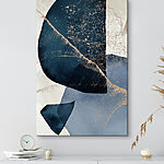 Canvas Schilderijen Abstracte texturen smelten samen tot een harmonieus geheel.