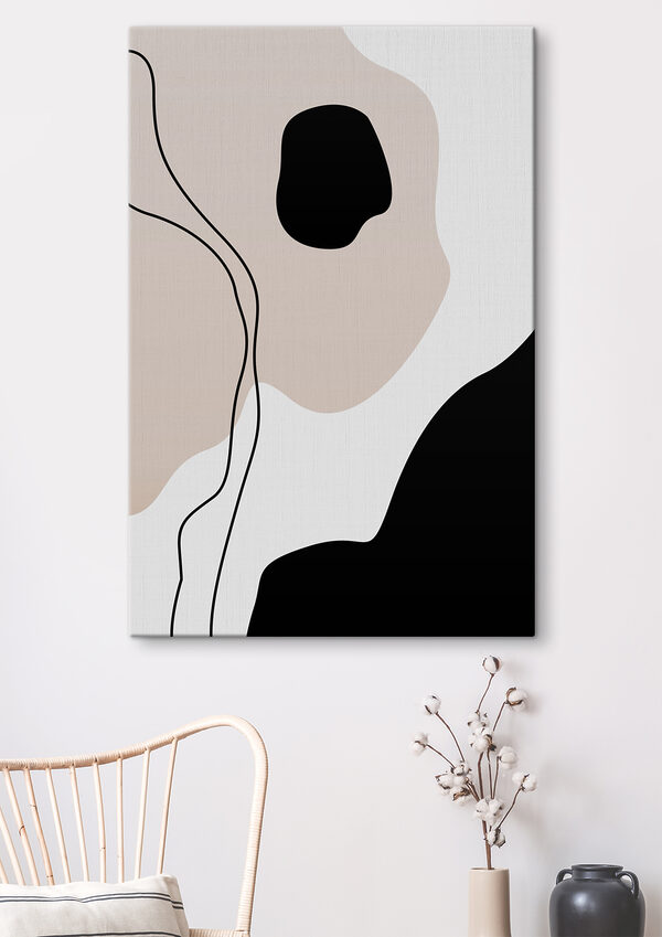 Zwart-witte achtergrond Canvas Schilderijen Zwart-witte achtergrond
