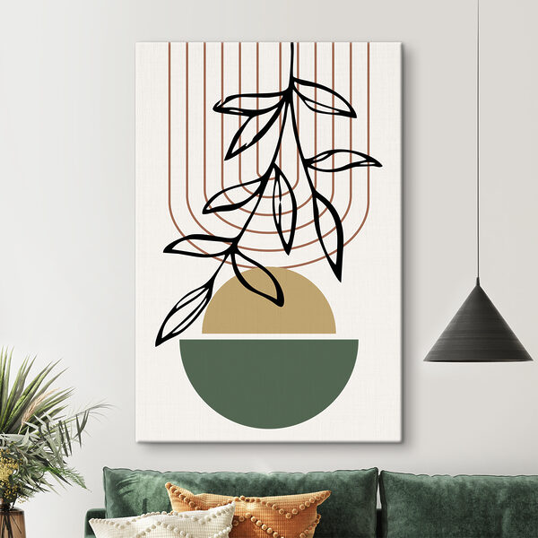Plant in een schaal Canvas Schilderijen Plant in een schaal