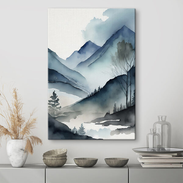 Wazig beeld van een persoon Canvas Schilderijen Wazig beeld van een persoon