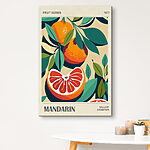 Canvas Schilderijen Helft van een grapefruit