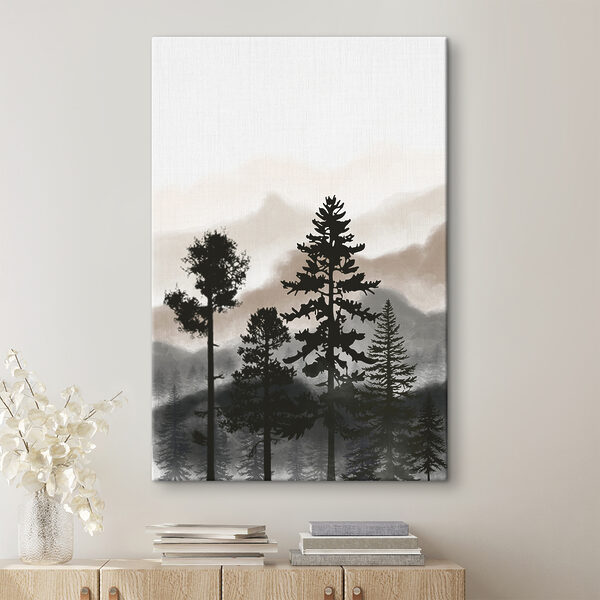 Canvas Schilderijen Silhouet van een boom