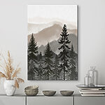 Canvas Schilderijen Silhouet van een boom