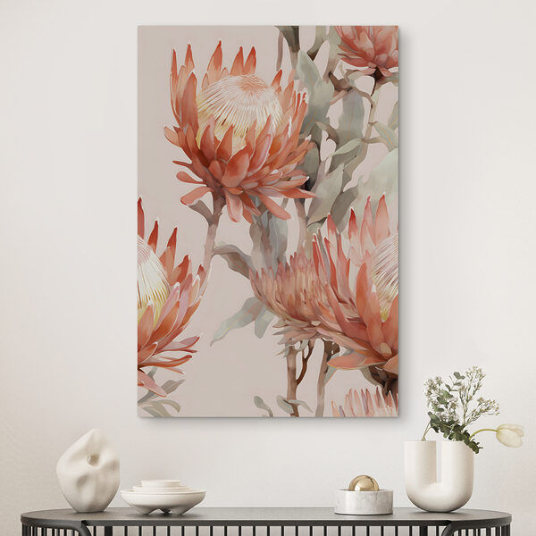 Levendige bloemen bloeien in prachtige harmonie Canvas Schilderijen Levendige bloemen bloeien in prachtige harmonie