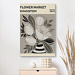Canvas Schilderijen Vintage bloemsierkunst, Kingston 1971.