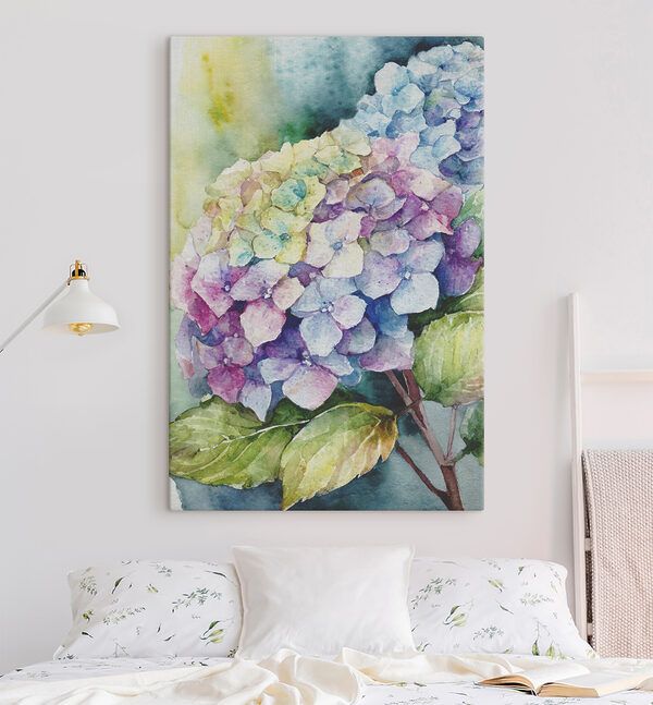 Aquarelbloemen in levendige kleuren Canvas Schilderijen Aquarelbloemen in levendige kleuren