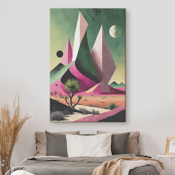 Zwarte cirkel op gele achtergrond Canvas Schilderijen Zwarte cirkel op gele achtergrond
