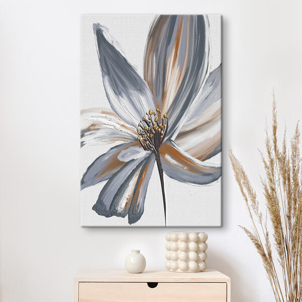 Abstract schilderij van elegante bloemblaadjes Canvas Schilderijen Abstract schilderij van elegante bloemblaadjes