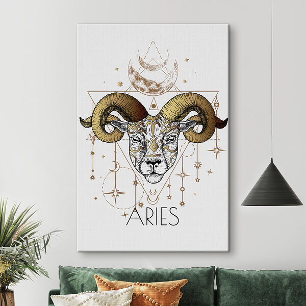 Tekening van een geit Canvas Schilderijen Tekening van een geit