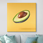 Canvas Schilderijen Een avocado doormidden gesneden