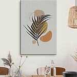 Canvas Schilderijen Abstract bladeren en vormen ontwerp.