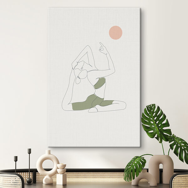 Tekening van de benen van een vrouw Canvas Schilderijen Tekening van de benen van een vrouw