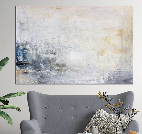 Wazig beeld van een waterlichaam Canvas Schilderijen Wazig beeld van een waterlichaam