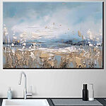 Canvas Schilderijen Wazig beeld van een persoon met een witte hoed