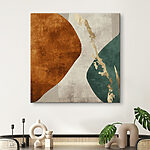 Canvas Schilderijen Abstracte textuur met aardetinten