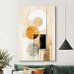 Canvas Schilderijen Geometrische vormen in abstracte harmonie.