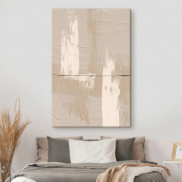 Witte verf op een muur Canvas Schilderijen Witte verf op een muur