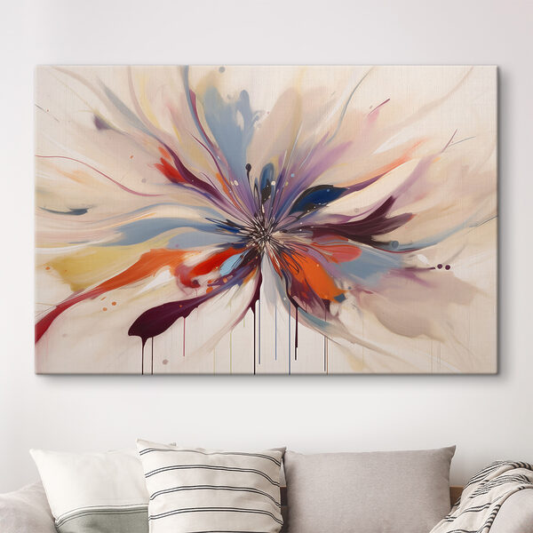 Kleurrijke uitbarsting van abstracte schoonheid Canvas Schilderijen Kleurrijke uitbarsting van abstracte schoonheid