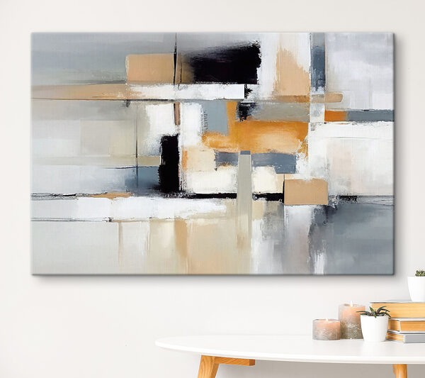 Het gezicht van een persoon in een donkere kamer Canvas Schilderijen Het gezicht van een persoon in een donkere kamer