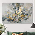 Canvas Schilderijen Abstracte elegantie in wervelende patronen.