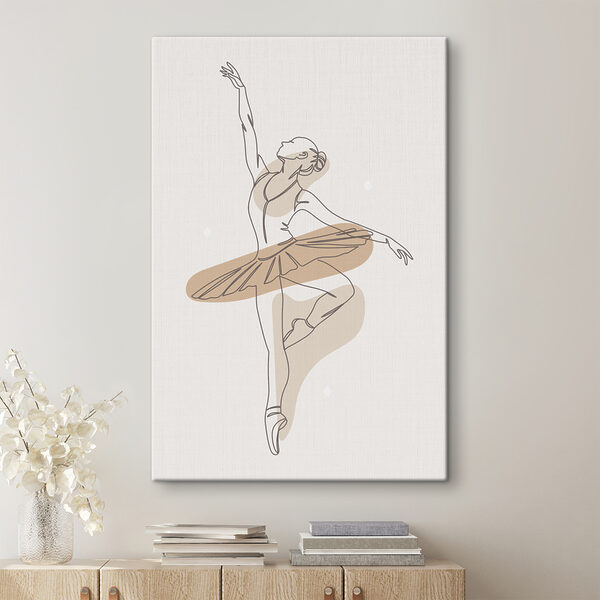 Tekening van een vrouwenhoofd Canvas Schilderijen Tekening van een vrouwenhoofd