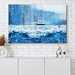 Canvas Schilderijen Boot in de oceaan
