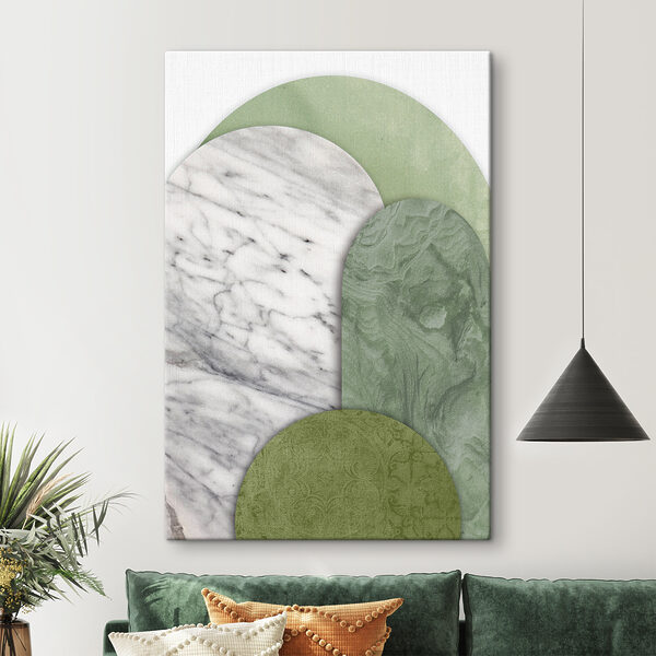 Wazig beeld van een voetafdruk Canvas Schilderijen Wazig beeld van een voetafdruk