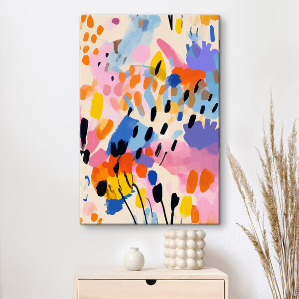 Levendig abstract patroon met kleuren Canvas Schilderijen Levendig abstract patroon met kleuren