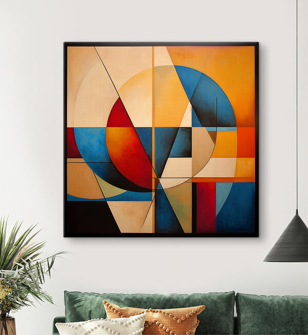Schilderen van een cirkel en een cirkel Canvas Schilderijen Schilderen van een cirkel en een cirkel