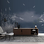 Fotobehang Libellen vliegend in de lucht