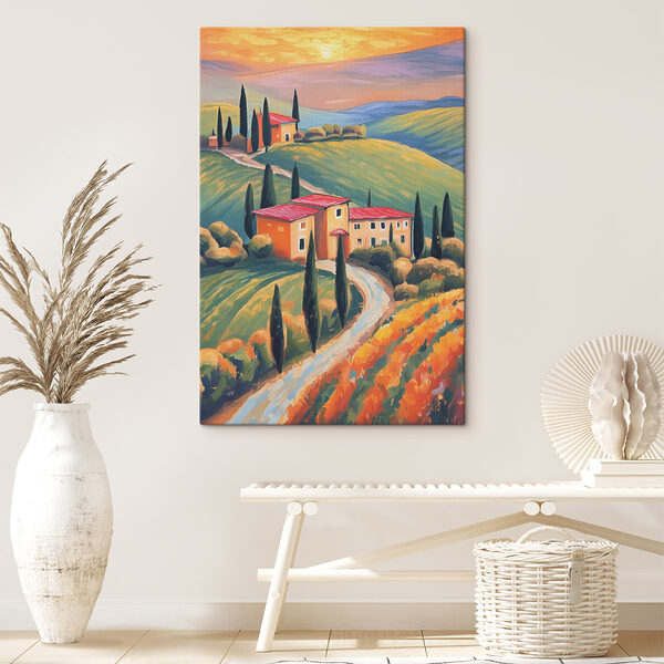 Schilderen van een huis Canvas Schilderijen Schilderen van een huis