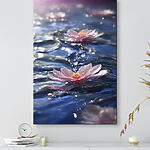 Canvas Schilderijen Wazige roze bloem