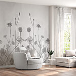 Fotobehang Tekening van een bloem