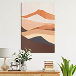 Canvas Schilderijen Abstract woestijnlandschap met heuvels.